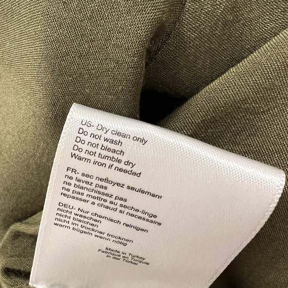 Anine Bing Olive Green Silk Dress - Picture 8 of 11